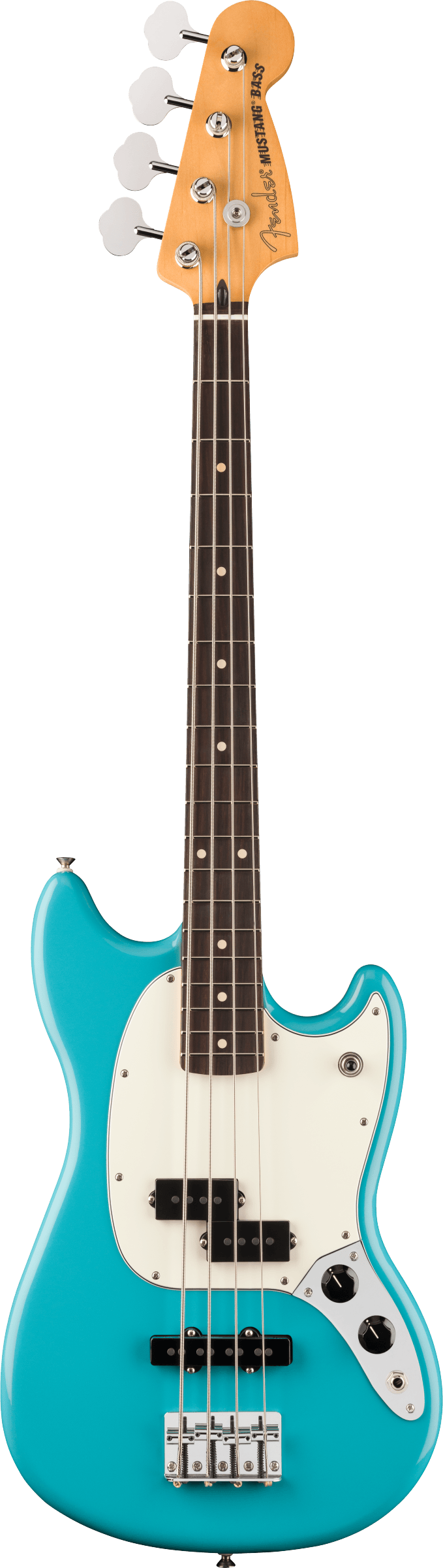 Player II Mustang Bass PJ RW Aquatone Blue