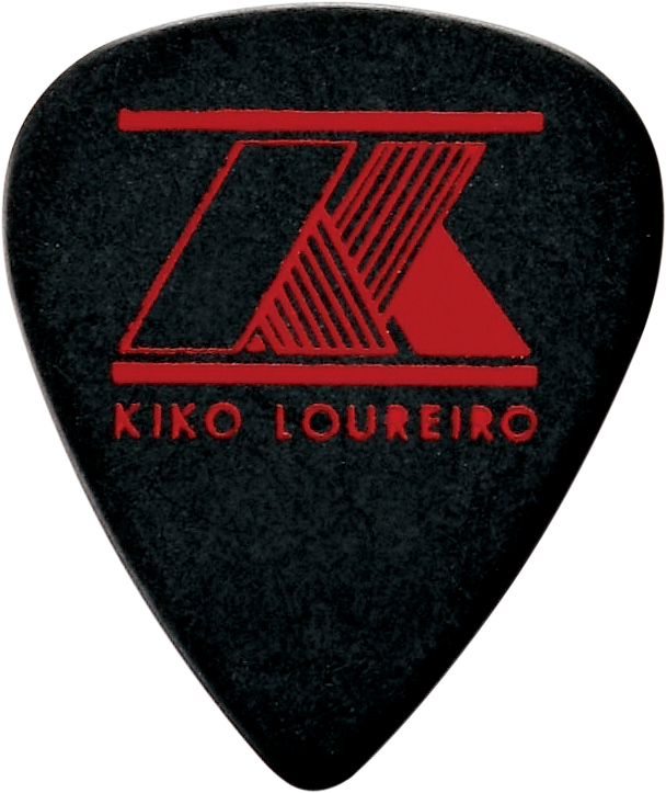 Kiko Loureiro Signature Plektren Schwarz 1,2mm Polyacetal 6 Stück