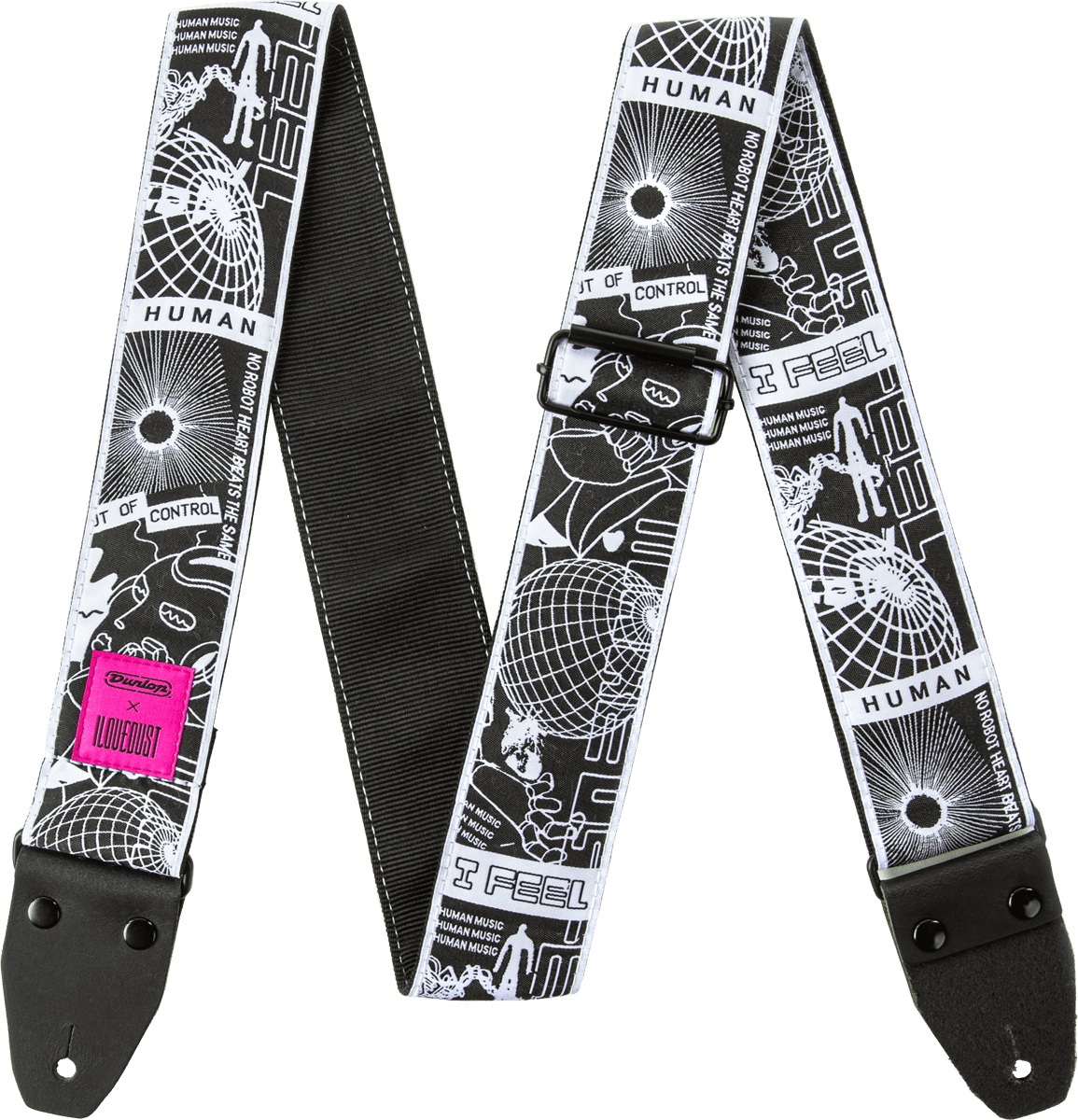 Gitarrengurt Jacquard ILOVEDUST Robot Heart