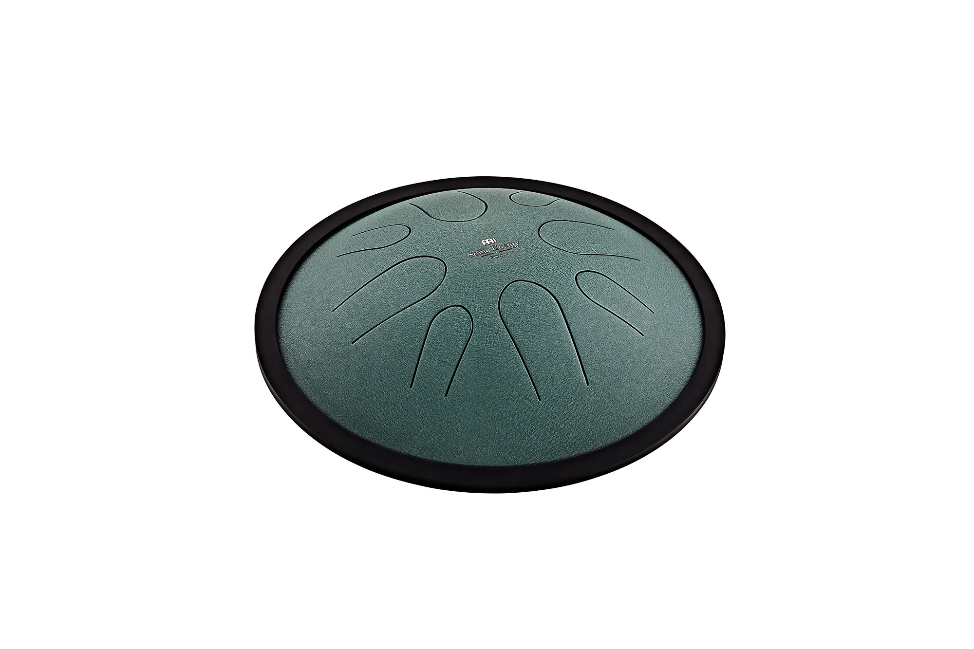 Sonic Energy 10" Compact Steel Tongue Drum, H Moll, 8 Töne, 432 Hz, Dunkelgrün