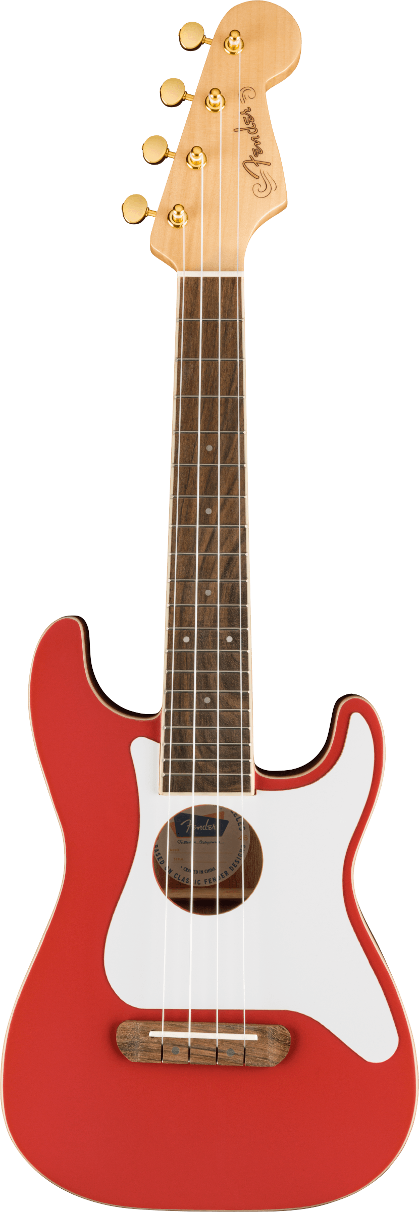FSR Fullerton Strat Uke, Fiesta Red