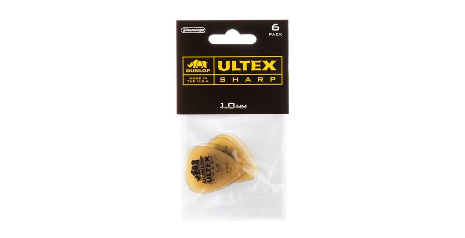 Ultex Sharp Picks, Player's Pack 6 pcs., amber, 1.00 mm