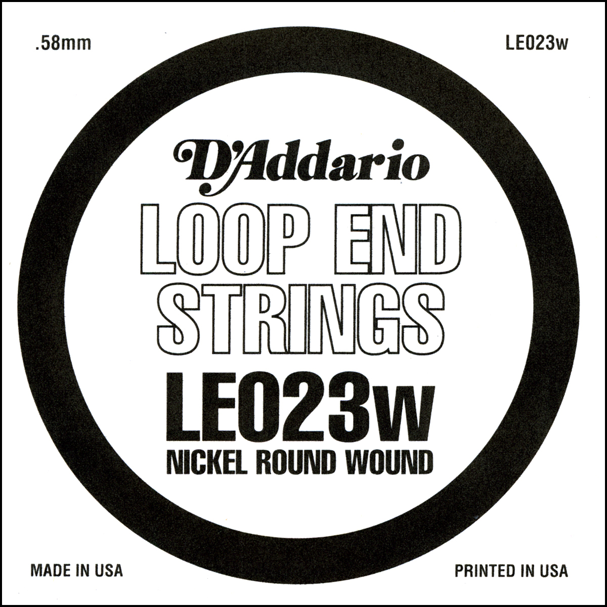 EINZELSAITE LOOP END D'ADDARIO