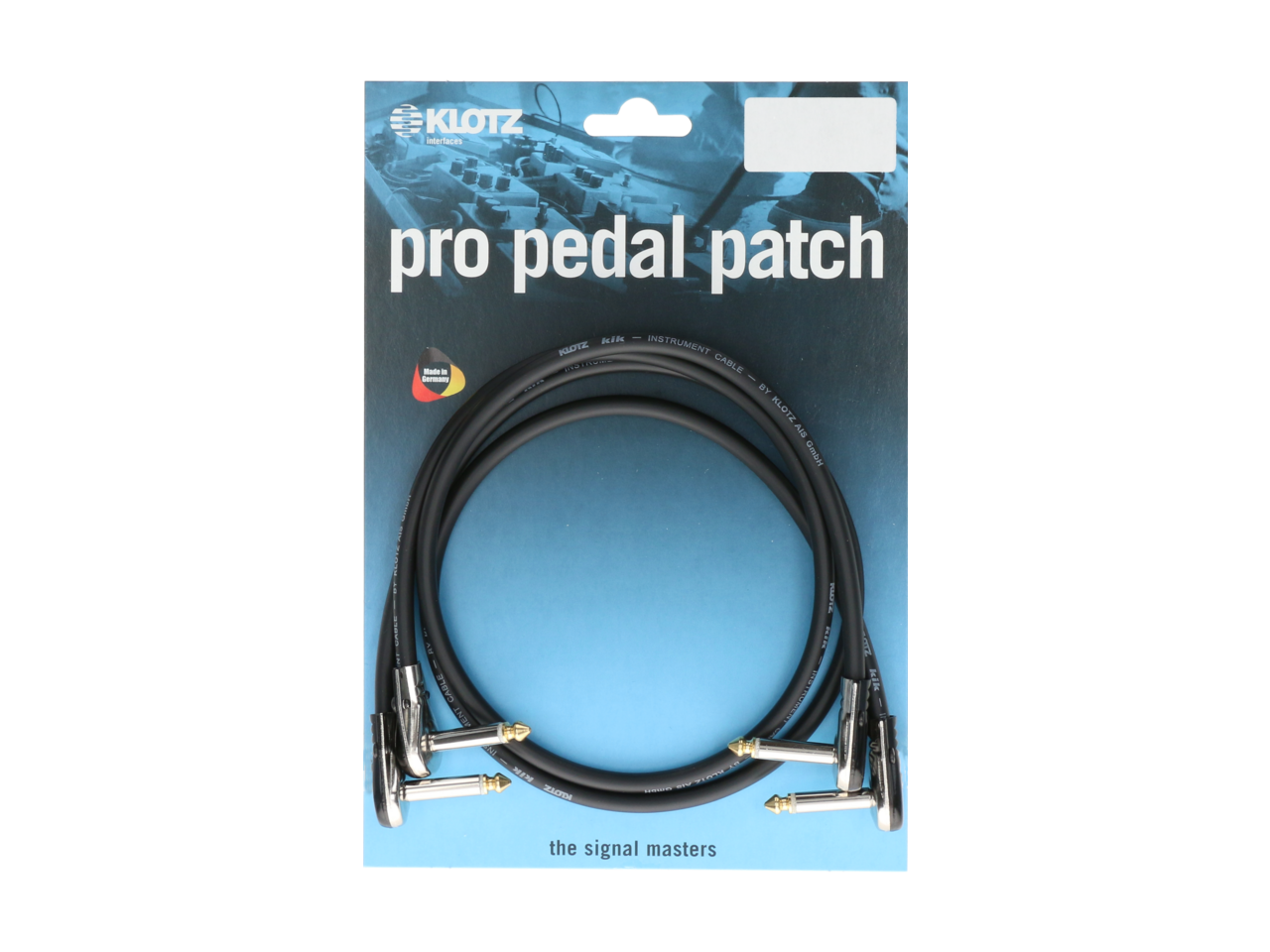 KPK Patchlead 0,3m schwarz Pancake 2Skt 2x Winkel