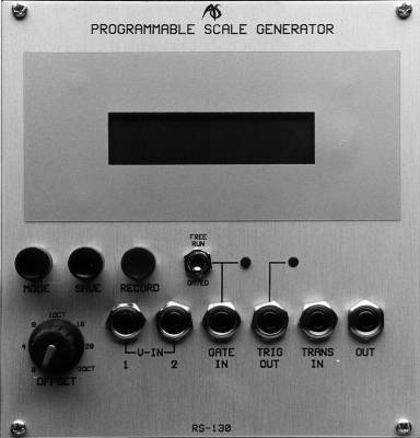 RS-130 Demo Programmable Scale Generator