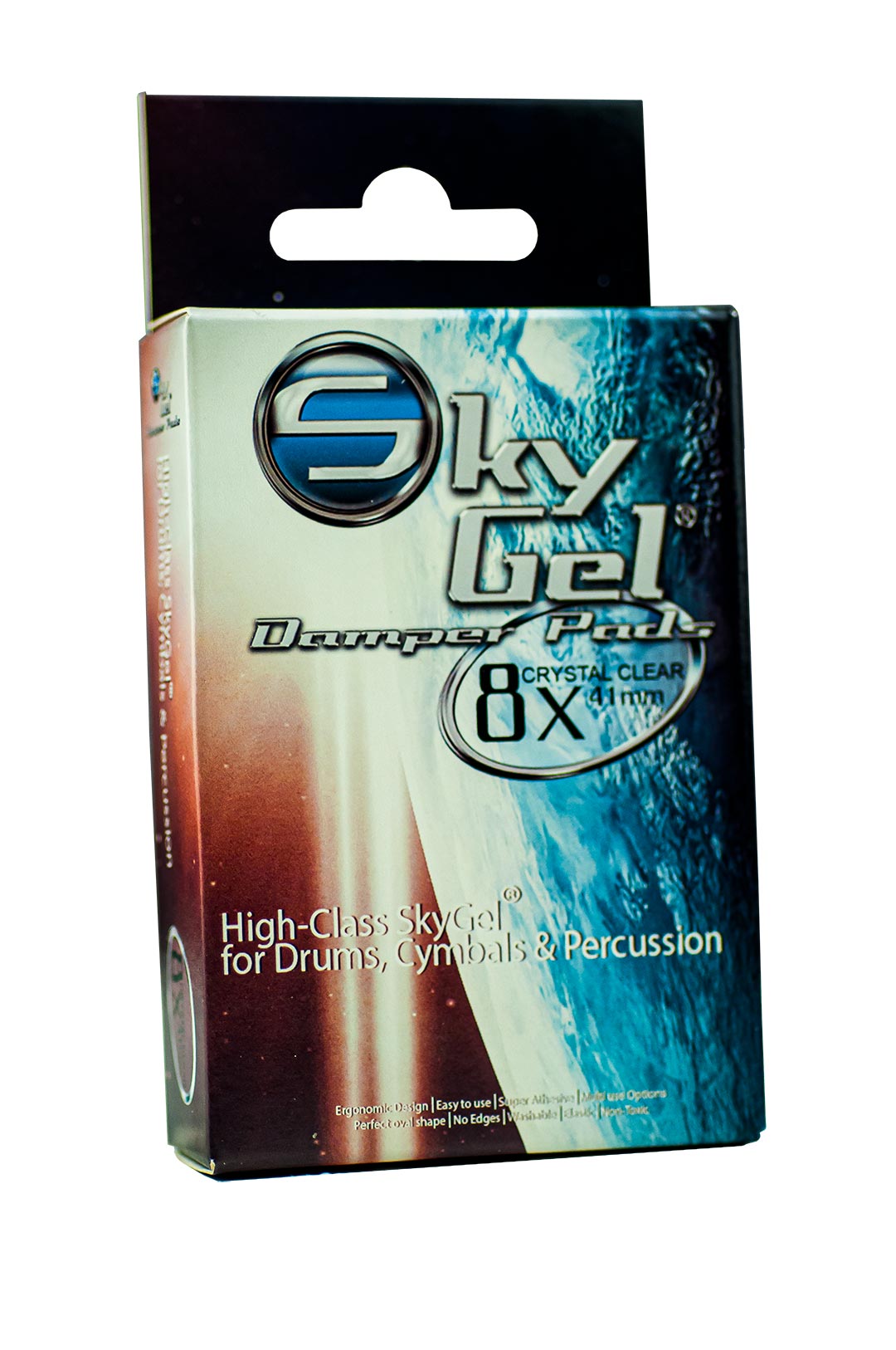 Gel Damper Pads clear (8 St.) für Trommeln, Becken & Percussion