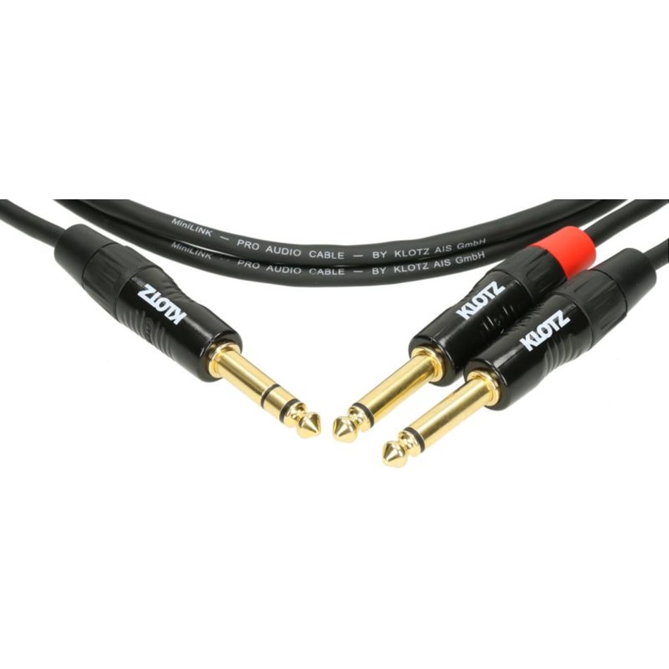 PRO Insertkabel 90cm Jack 3p -2x Jack 2p