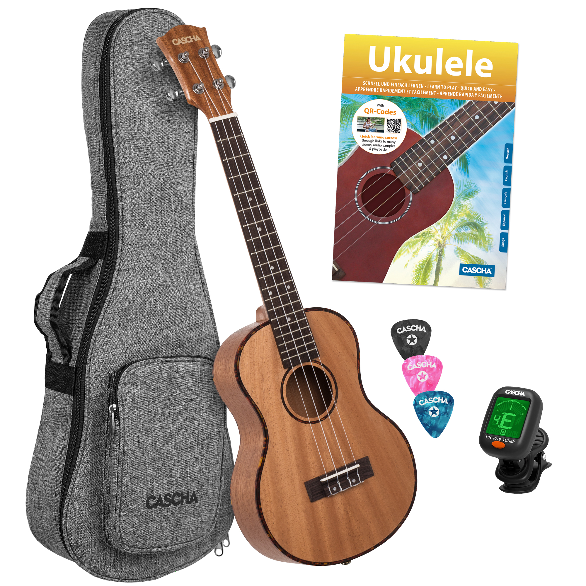 Premium Mahagoni Tenor Ukulele Bundle