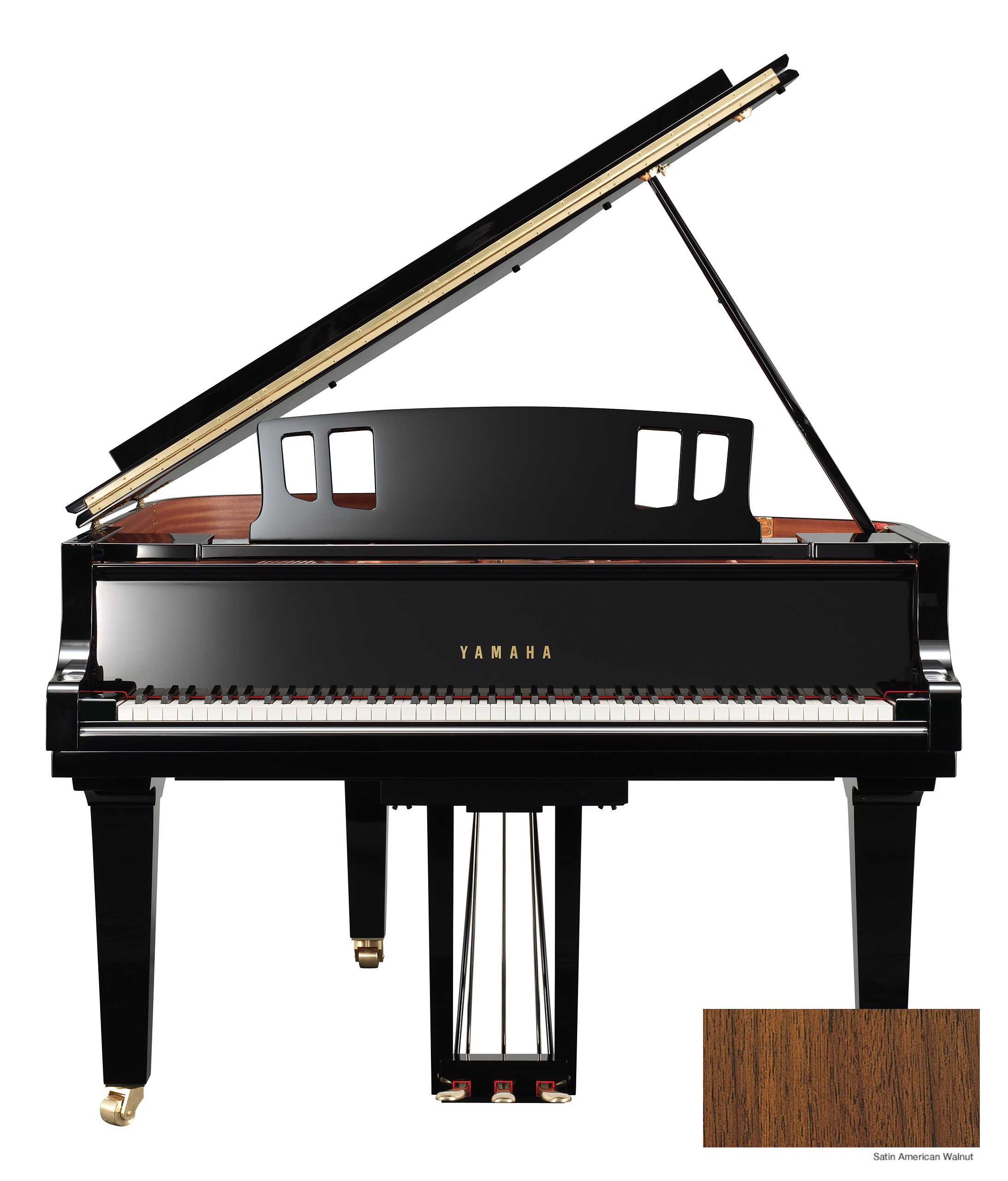 C 3 X SH3 SAW Silent Piano Nussbaum seidenmatt