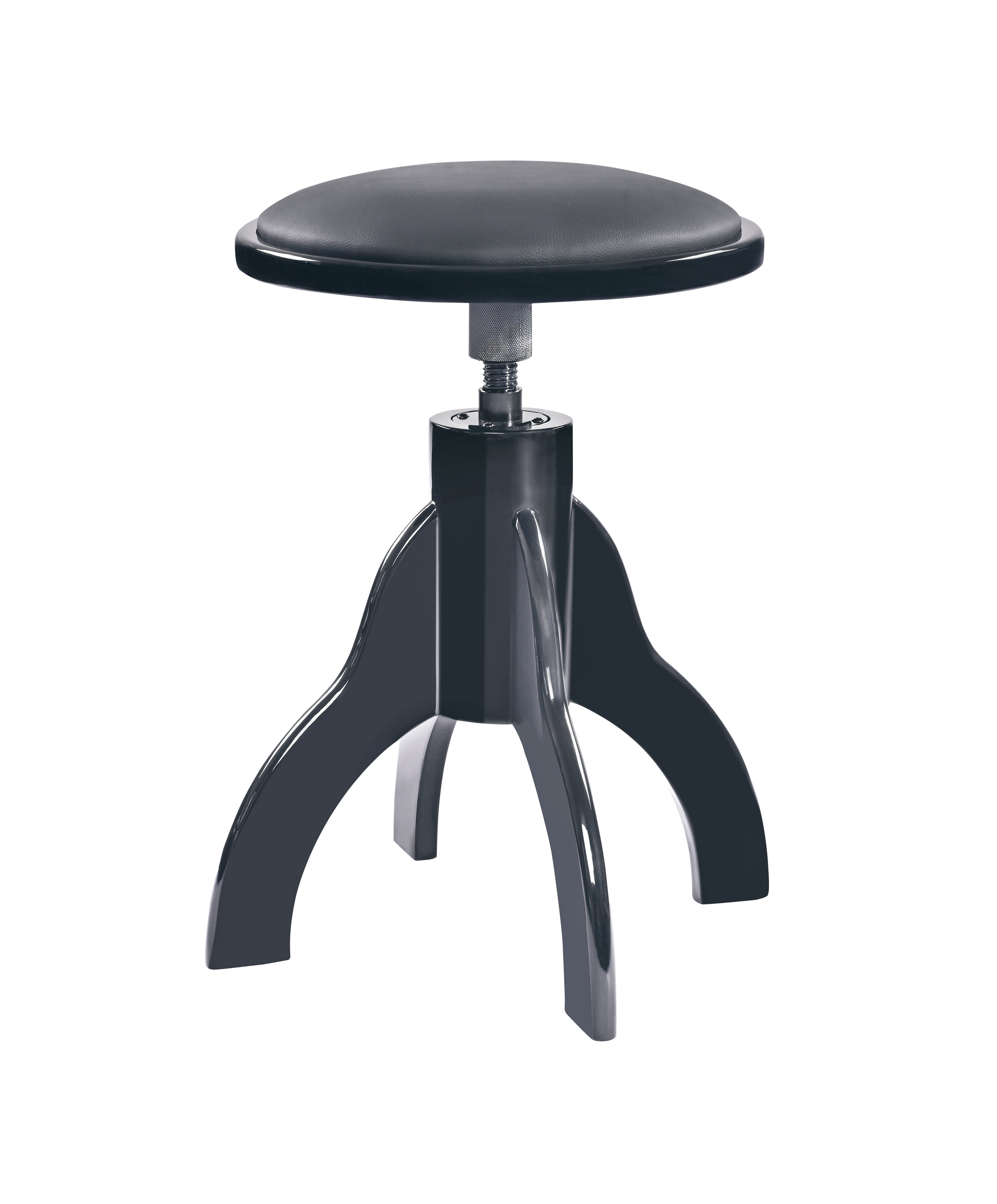 Klavierhocker schwarz glänzend