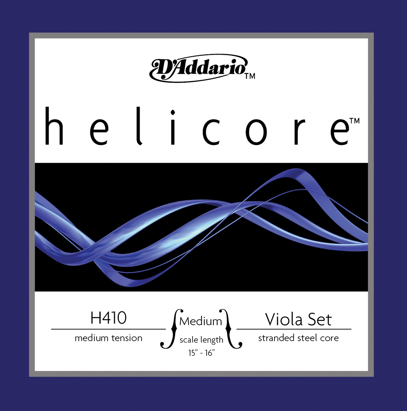 H410-MM Helicore Viola Satz medium