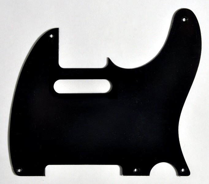 Pickguard f. Telecaster schwarz, 1-lagig