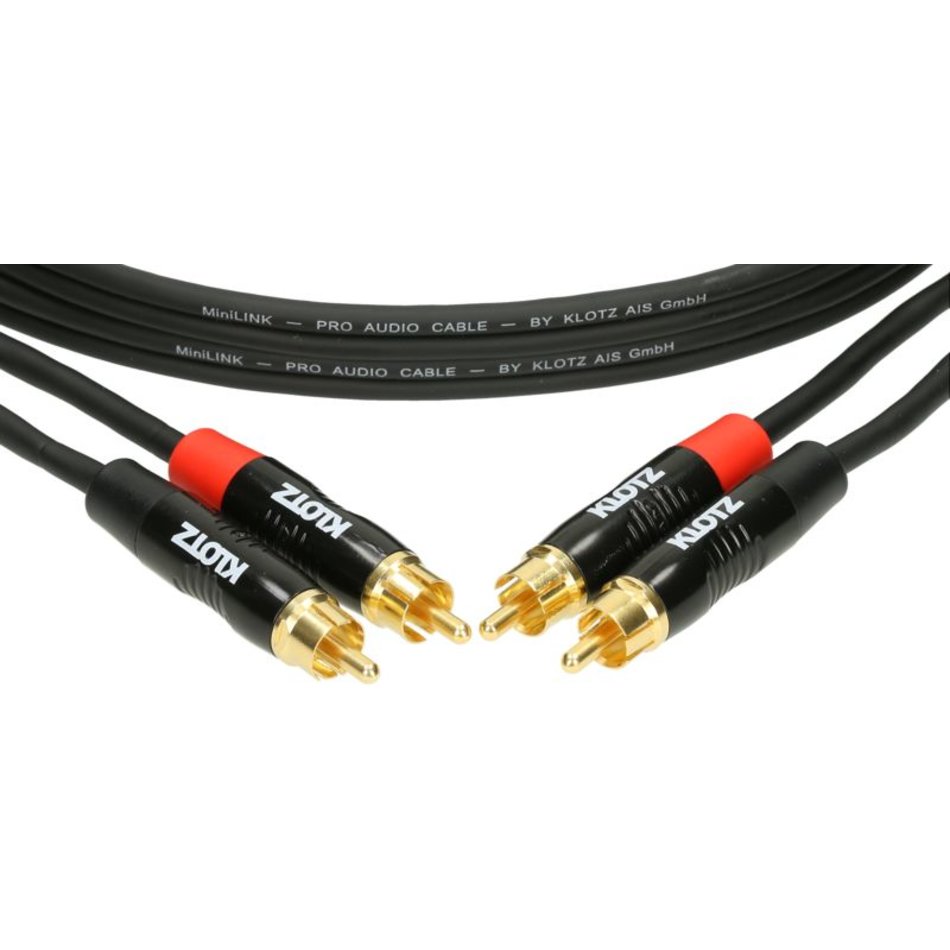 PRO TwinCable 3m  2x RCA - 2x RCA