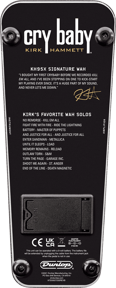 KH95X Kirk Hammett Collection Cry Baby Wah KH95X Kirk Hammett Collection Cry Baby Wah