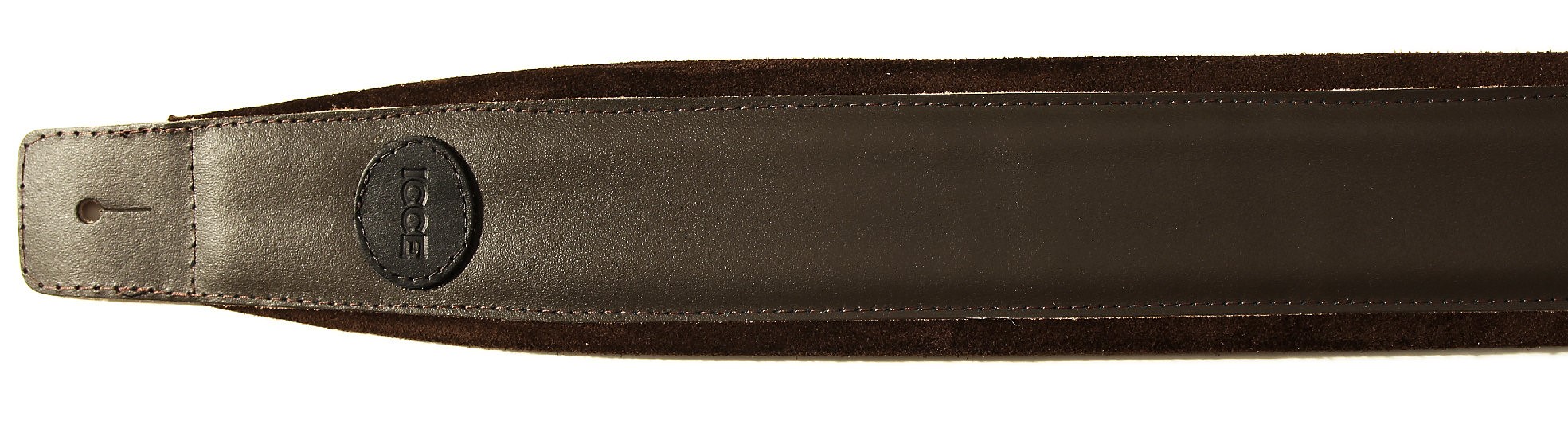 Gurt Leder gepolstert braun 8 cm