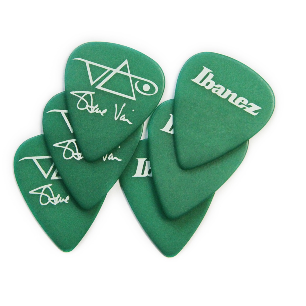 Plektren Signature Serie - Steve Vai Picks 6 Stück Grün 1,0mm Heavy