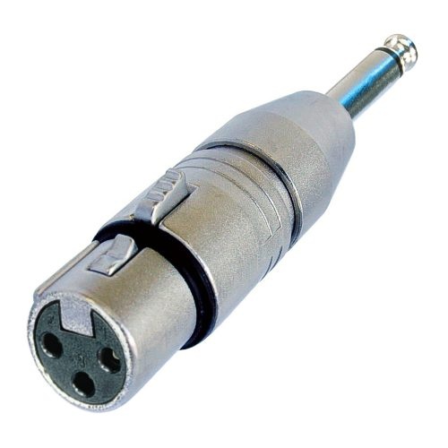NA2FP Klinke male mono/XLR 3-pol female gerade