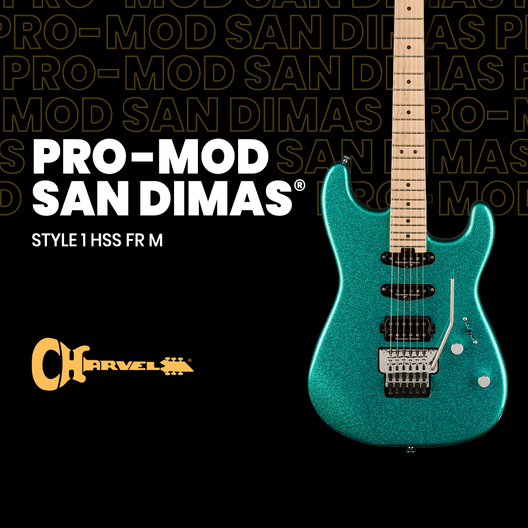 Charvel Pro-Mod San Dimas Style 1 HSS FR M Aqua Flake