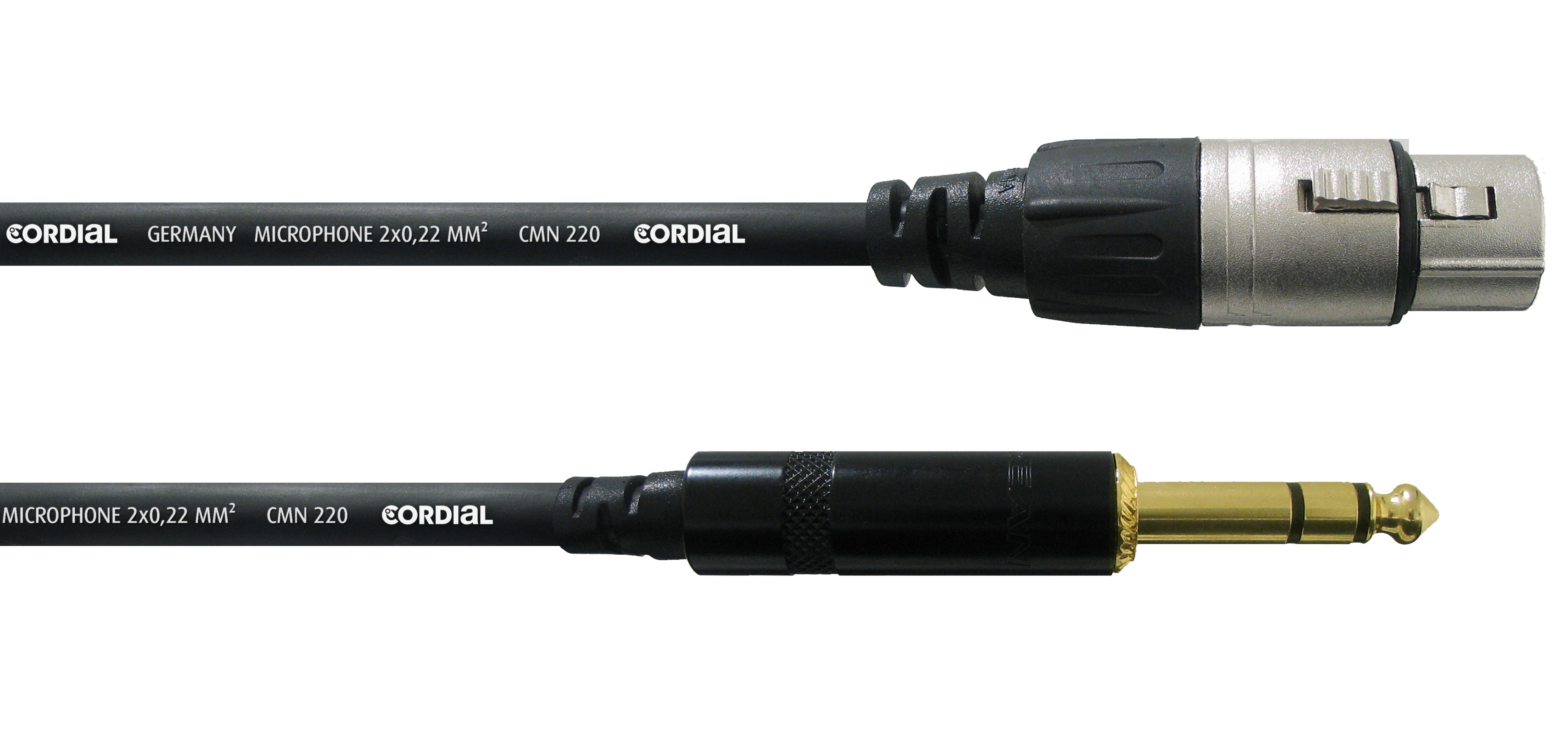 CFM 3 FV XLR-female/Klinke 6.3mm stereo gold