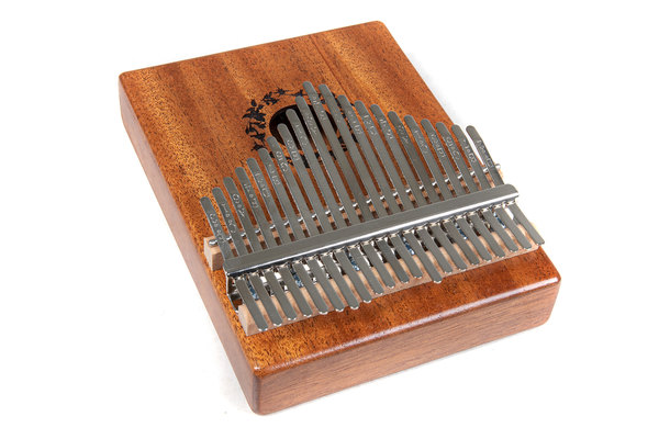 Kalimba 21 keys leaves Mahogany matte natural incl. Case