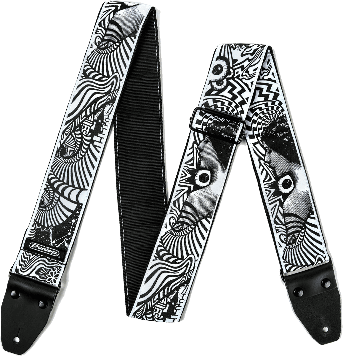 Gitarrengurt Jacquard ILOVEDUST Vortex - Black/White