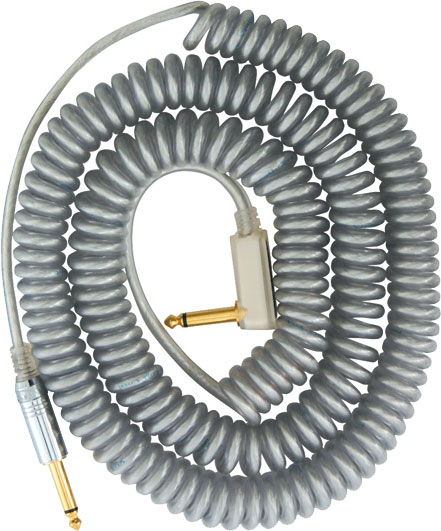 VCC90SL Spiralkabel silber, 9m