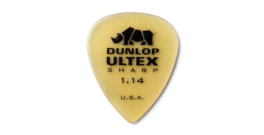 Ultex Sharp Picks, Player's Pack 6 pcs., amber, 1.14 mm