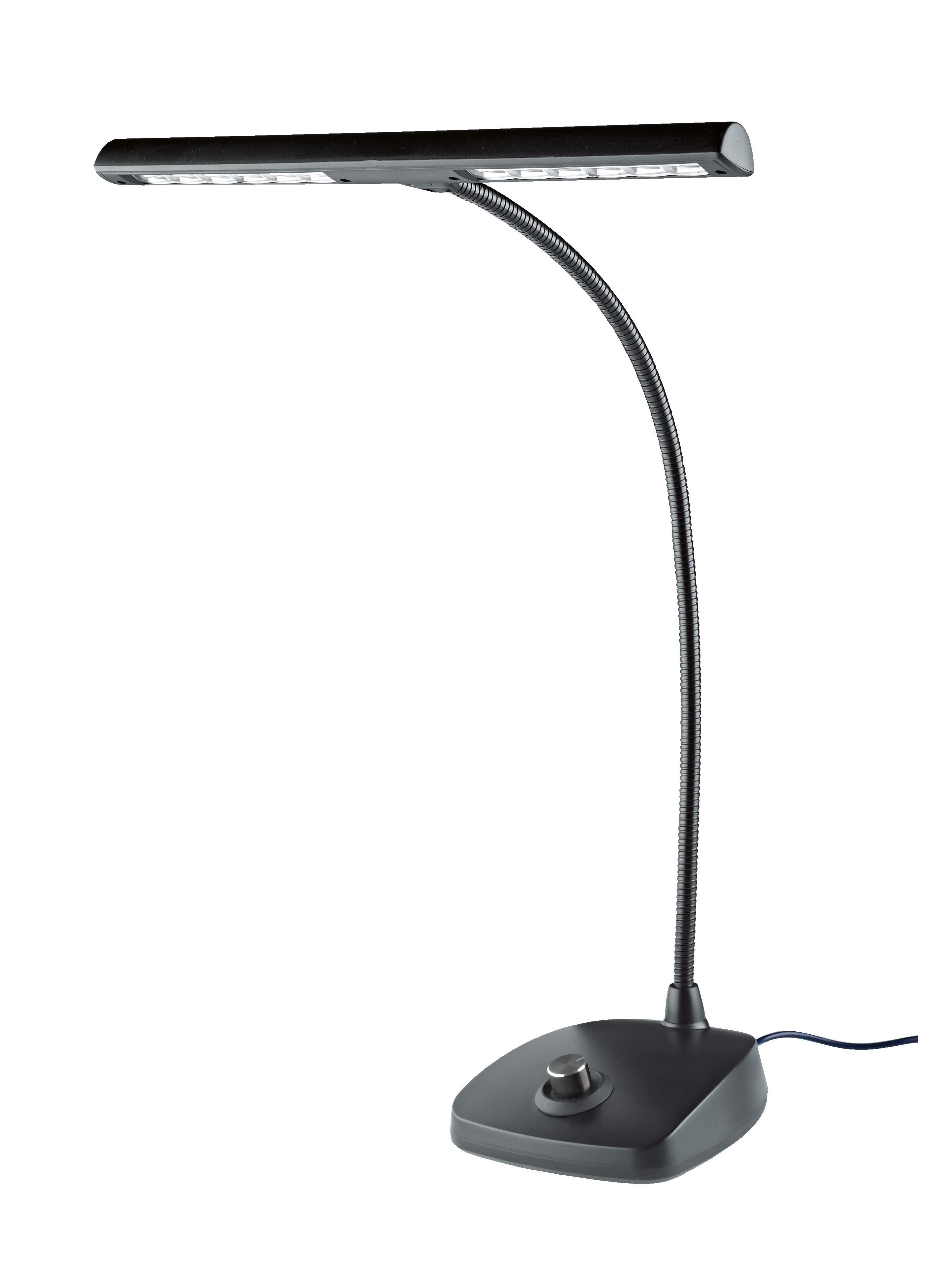 12298 LED Pianoleuchte schwarz 12 LEDs, mit Netzteil