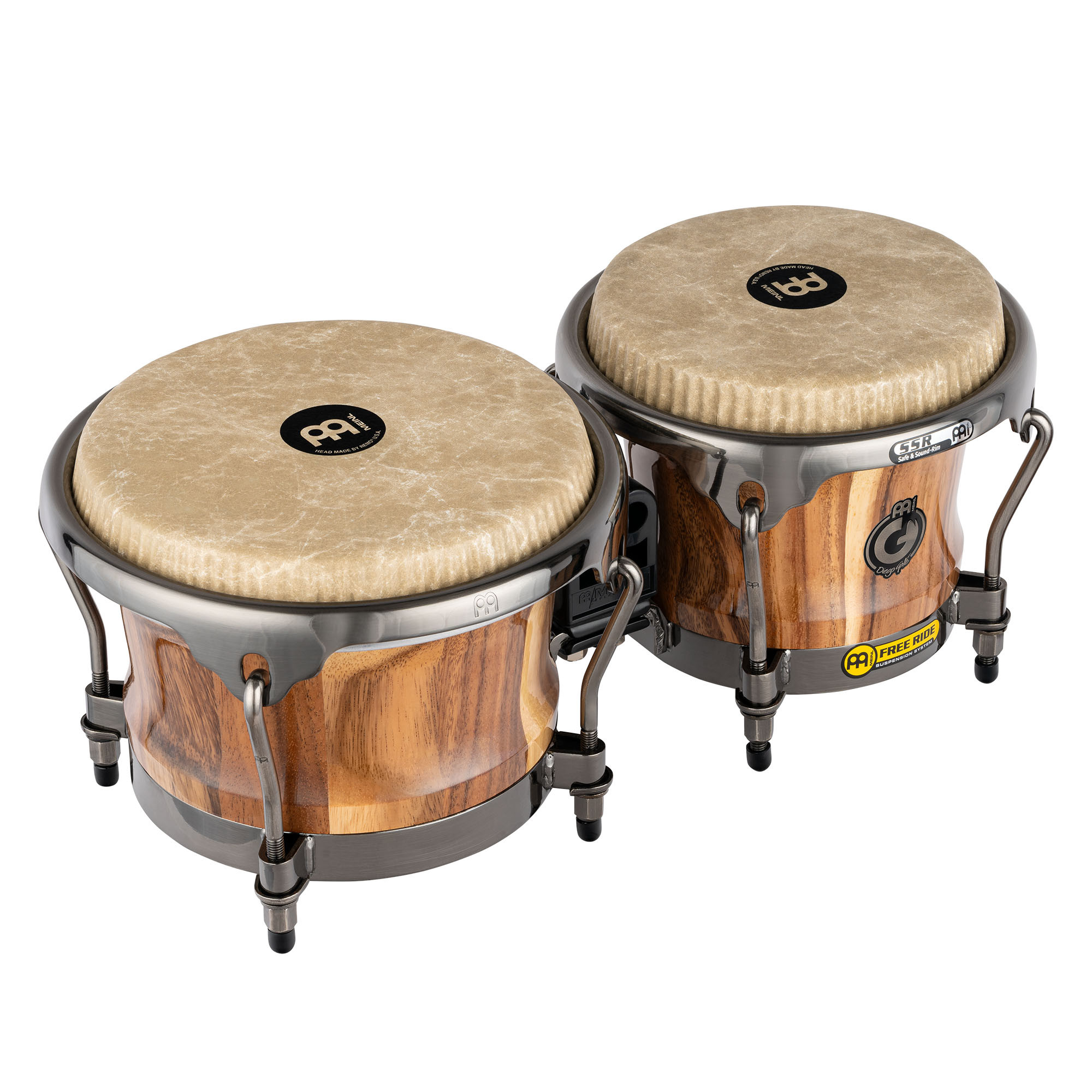 Artist Series Bongo Diego Galé, REMO® Fiberskyn® Heads - 7" & 8 1/2" Natural