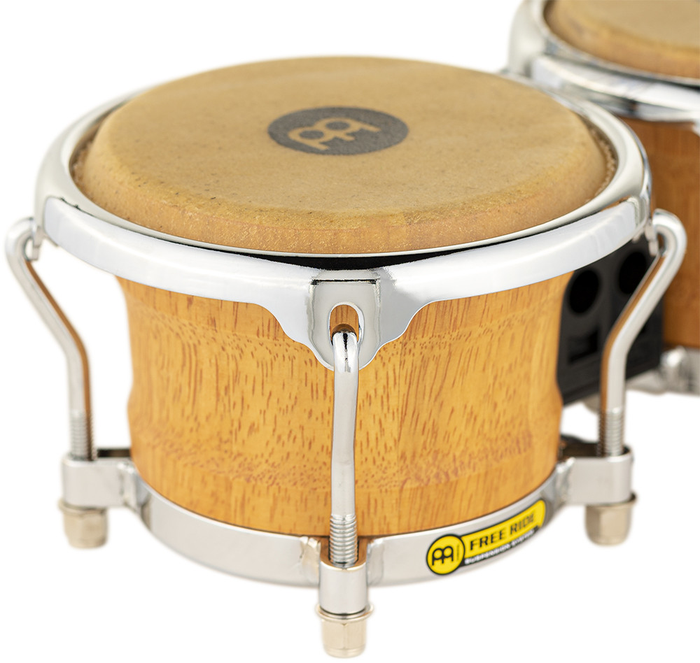 FWB100SNT-M Free Ride Mini Holzbongos - Super Natural 3 1/2" MACHO & 4 1/4" HEMBRA