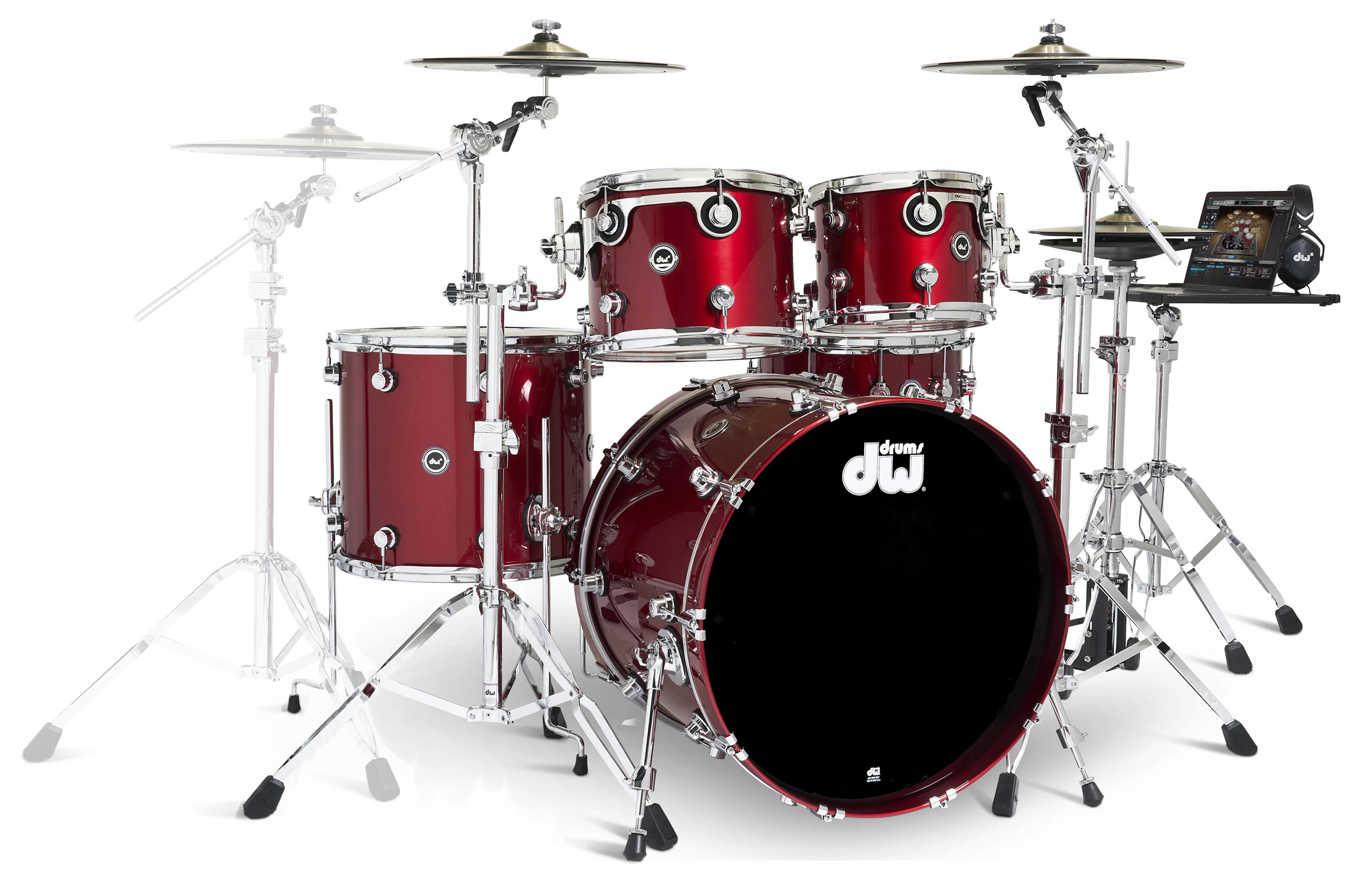 DWe 5-tlg Set/3-tlg Becken Set/5-tlg Hardware Black Cherry Metallic / Midnight Blue Metallic DWe 5-tlg Set/3-tlg Becken Set/5-tlg Hardware Black Cherry Metallic / Midnight Blue Metallic