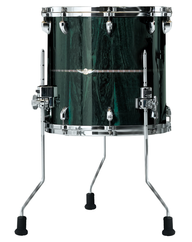 Star Bubinga Floortom 16"x16" CDKG Dark Green Cordia