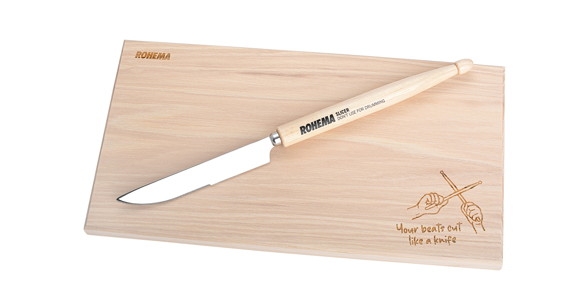 Breakfast Pad Brettchen und Messer aus Amerikanischem Hickory