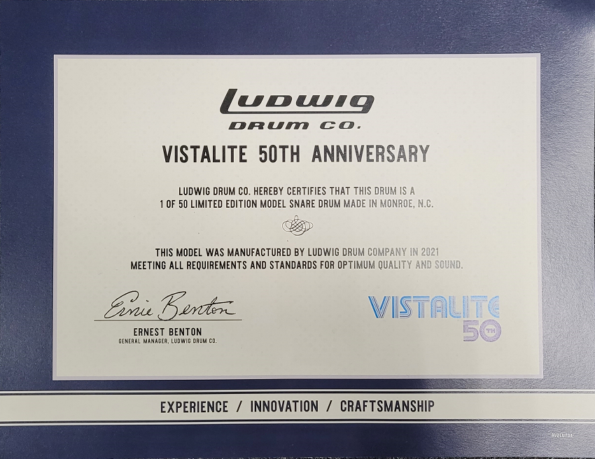 VL50 14x6,5 Vistalite Snare Vl50 Red/White Limited Edition Pattern E