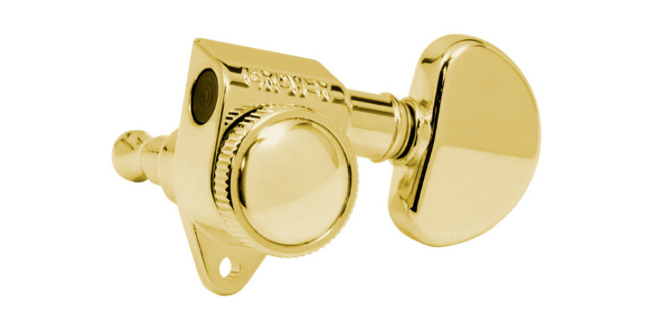 Roto-Grip Locking Rotomatics with Round Button 3 + 3 - Gold