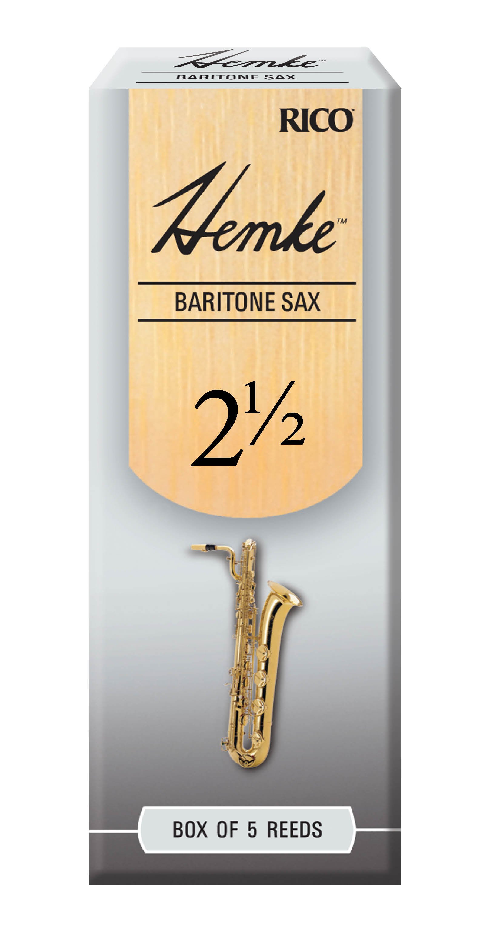 Hemke Baritonsaxblätter 2,5 5er Packung