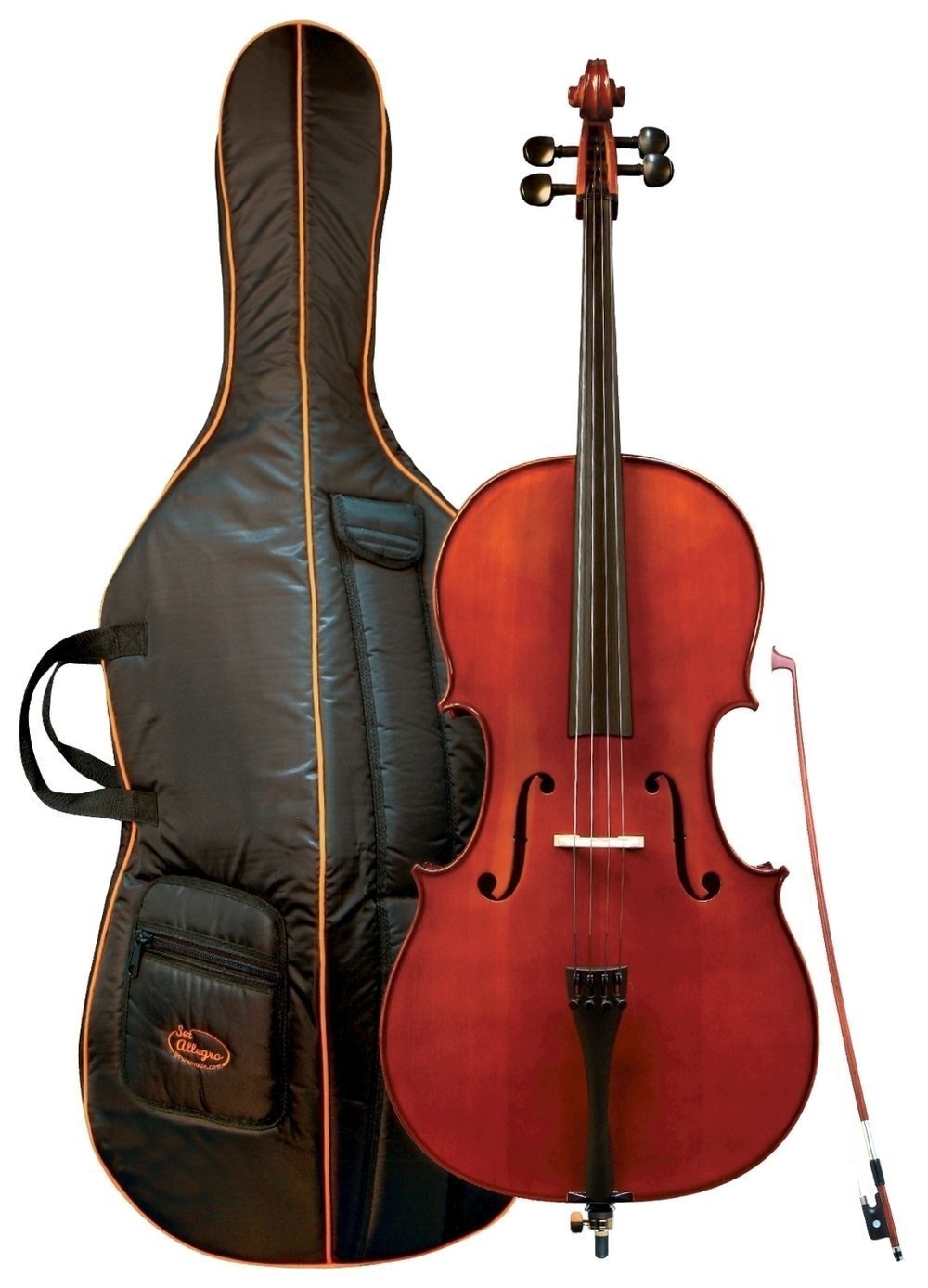 Cellogarnitur Allegro 3/4 Tasche + Bogen