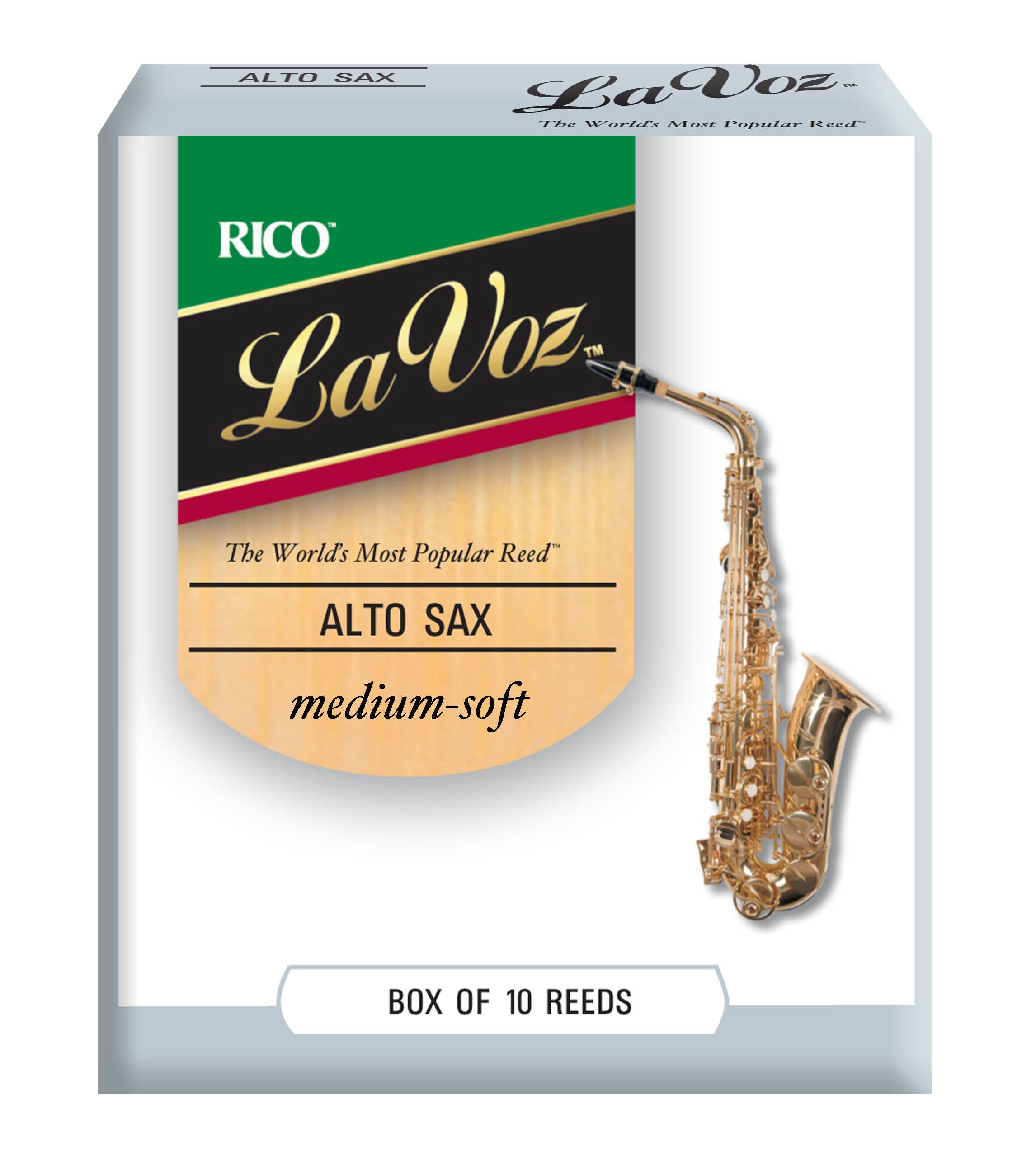 La Voz Altsaxophonblätter MS 10er Packung