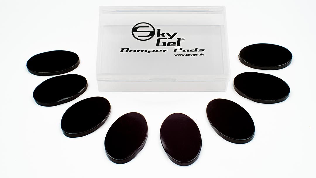 Gel Damper Pads schwarz (8 St.) für Trommeln, Becken & Percussion