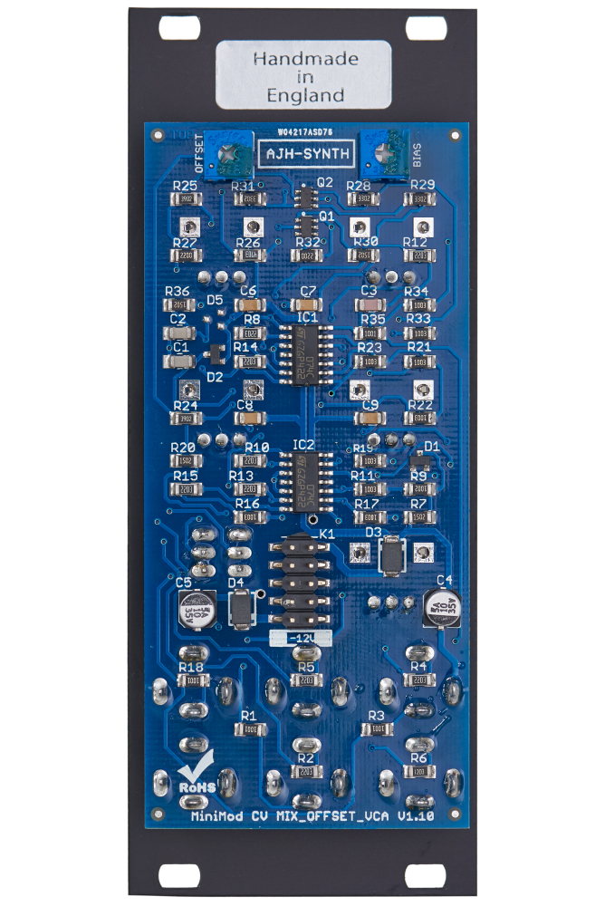 MiniMod CV Mix-Offset-VCA schwarz