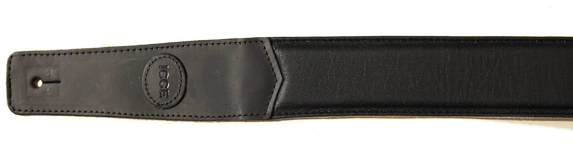 Gurt Leder Antik schwarz 6,4 cm