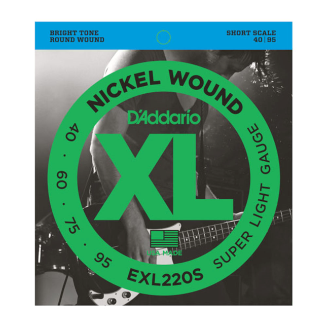 EXL220S nickel round wound, Short Scale short scale, 040.060.075.095 EXL220S nickel round wound, Short Scale short scale, 040.060.075.095