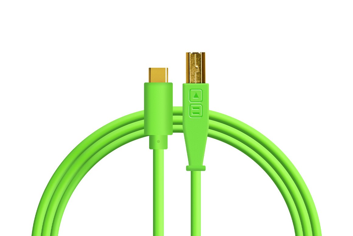Chroma Cable USB-C/B 1,5m neon green