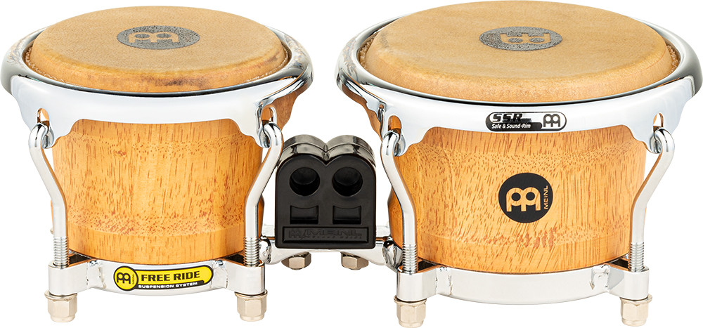FWB100SNT-M Free Ride Mini Holzbongos - Super Natural 3 1/2" MACHO & 4 1/4" HEMBRA
