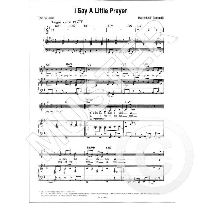 I say a little prayer