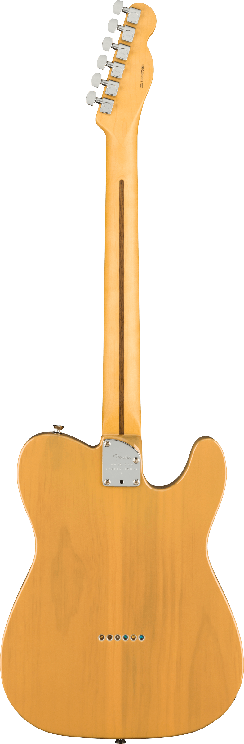 American Professional II Telecaster Left-Hand Maple Fingerboard, Butterscotch Blonde