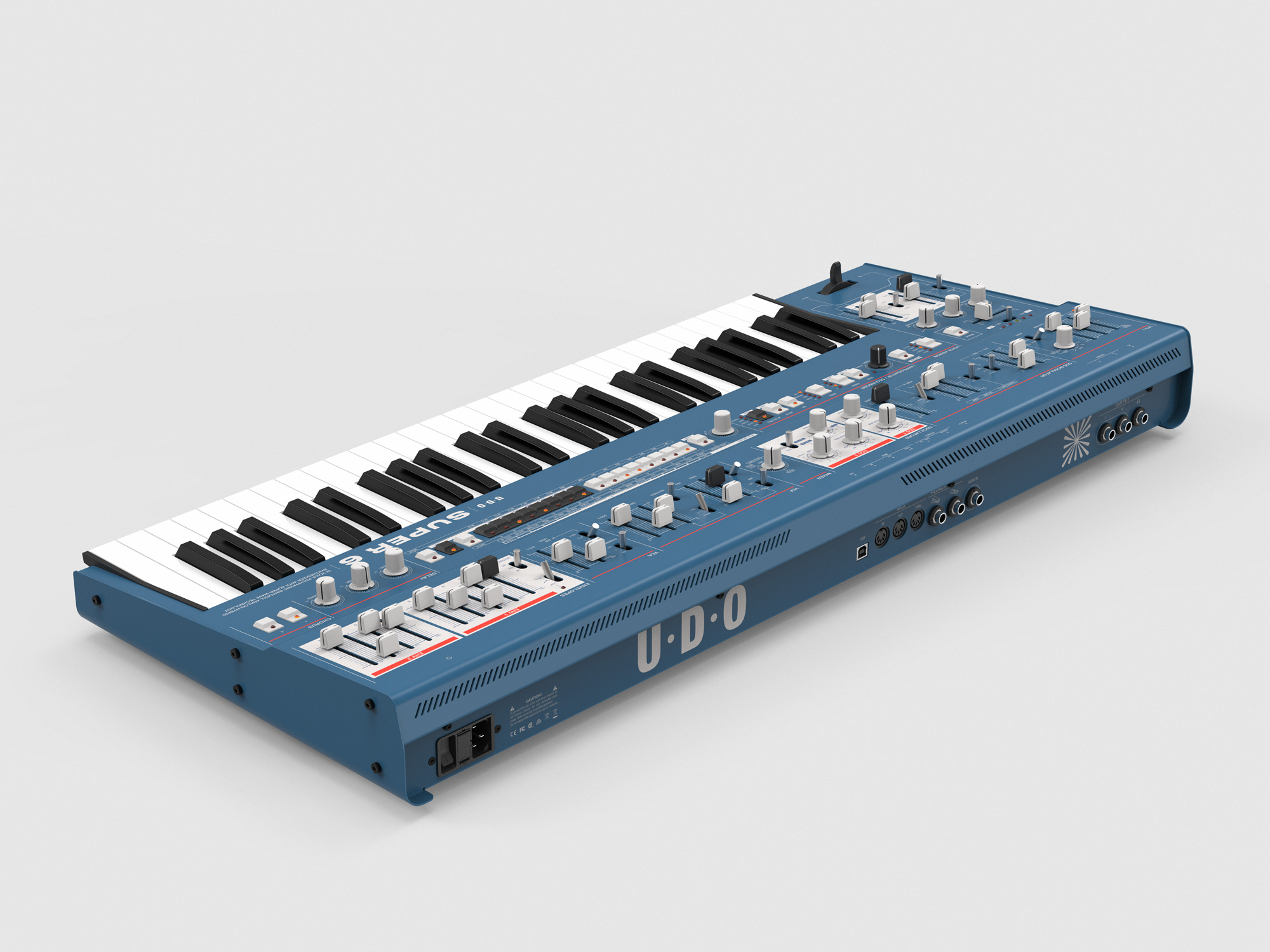 Super 6 Keyboard blue