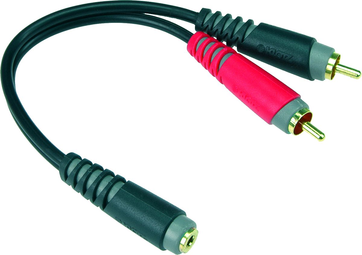 AYS-6 Y-Adapter mini kline - 2x RCA