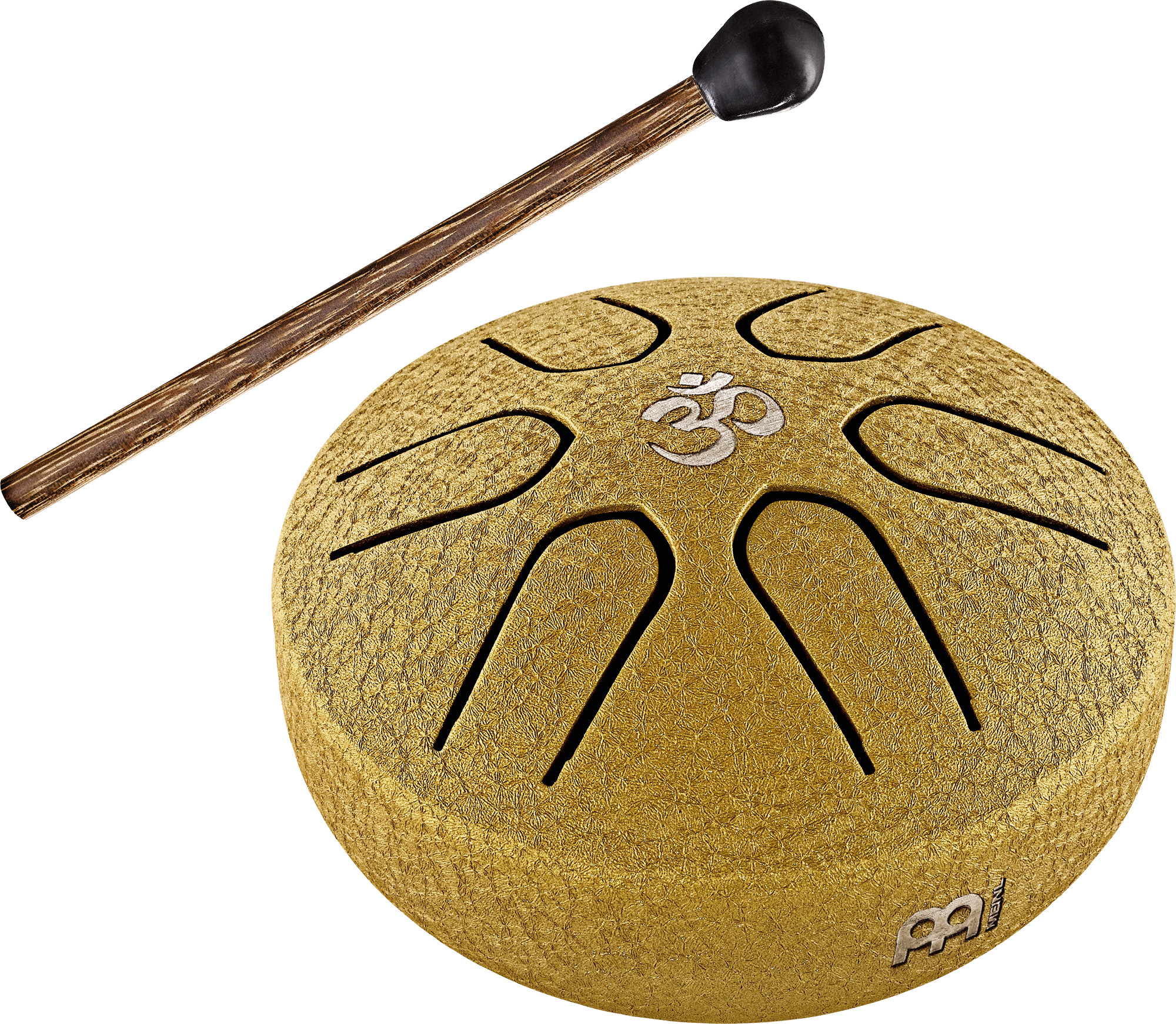 Sonic Energy Pocket Steel Tongue Drum A Dur, 6 Töne - Gold, Venusblume / 3"/7,6 cm