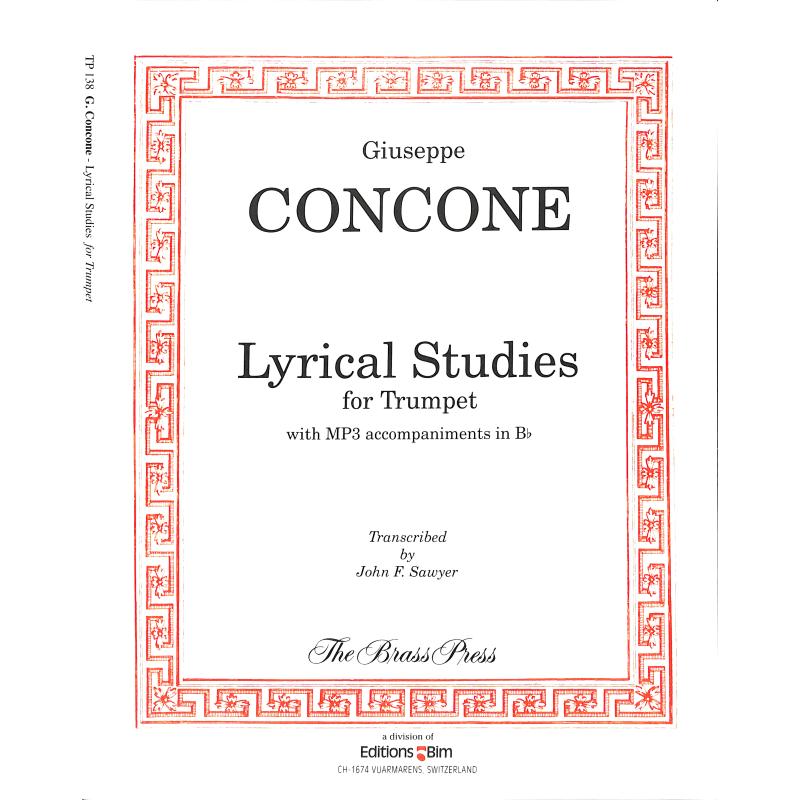 Lyrical studies for trumpet